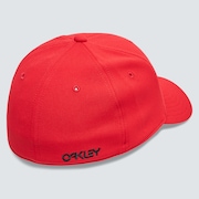 6 Panel Stretch Hat Embossed - Red Line