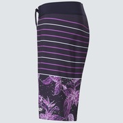Retro Split 21 Boardshort - Purple Flower/Stripe