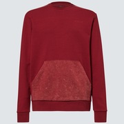 Soft Dye Crew Sweatshirt - Iron Red
