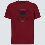 Blurred Scatter Skull Tee - Iron Red