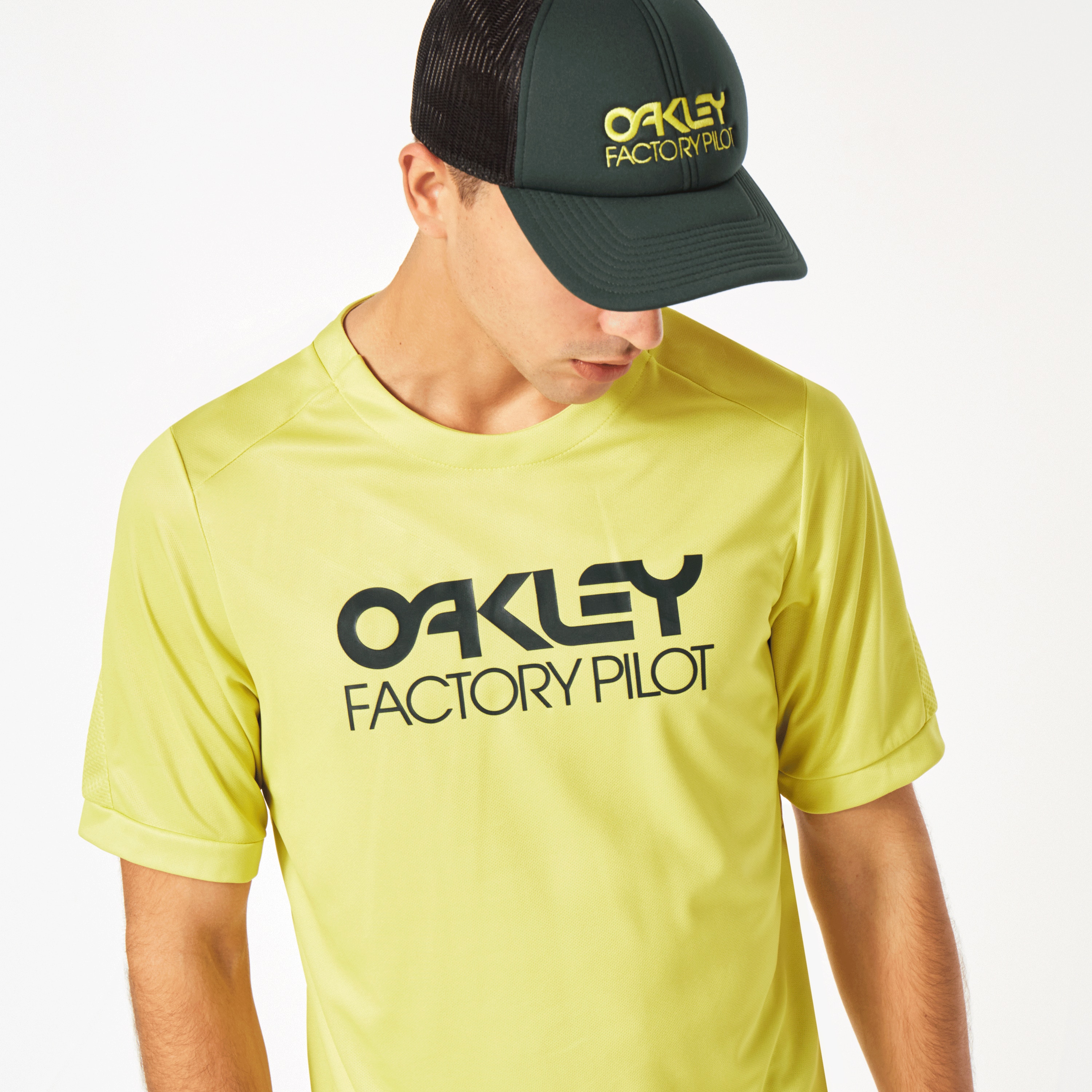 Oakley Factory Pilot Mtb Ss Jersey In Yellow