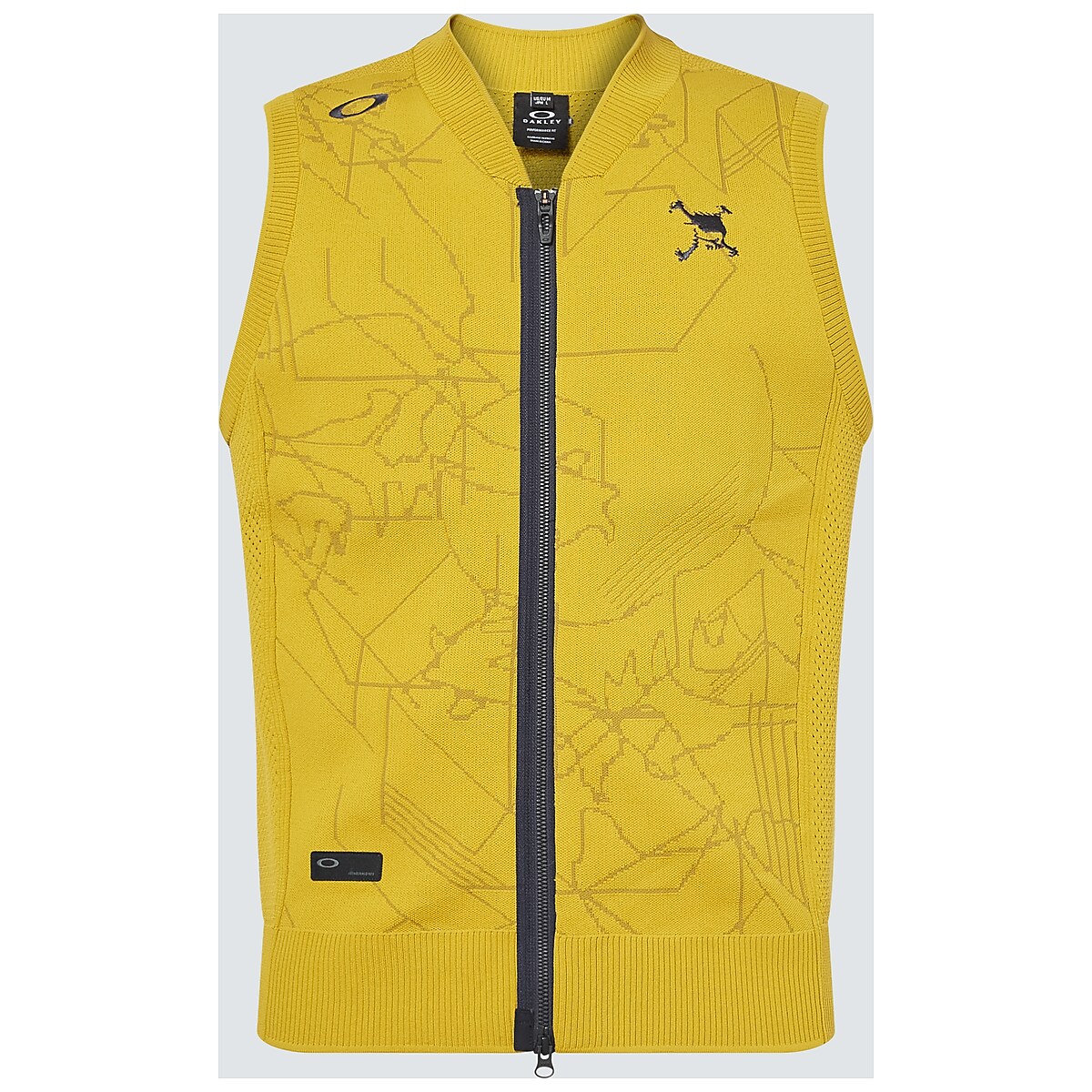 Oakley Skull Vector Sweater Vest - Brass Yellow | Oakley® 日本