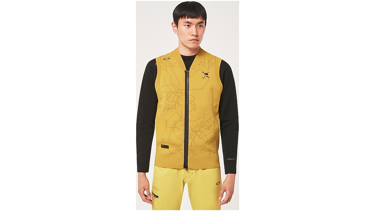 Oakley Skull Vector Sweater Vest - Brass Yellow | Oakley® 日本