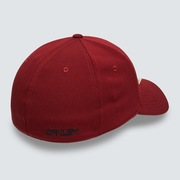 6 Panel Stretch Hat Embossed - Iron Red