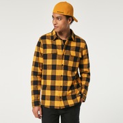 Bear Cozy Flannel - Amber Yellow/Black Check