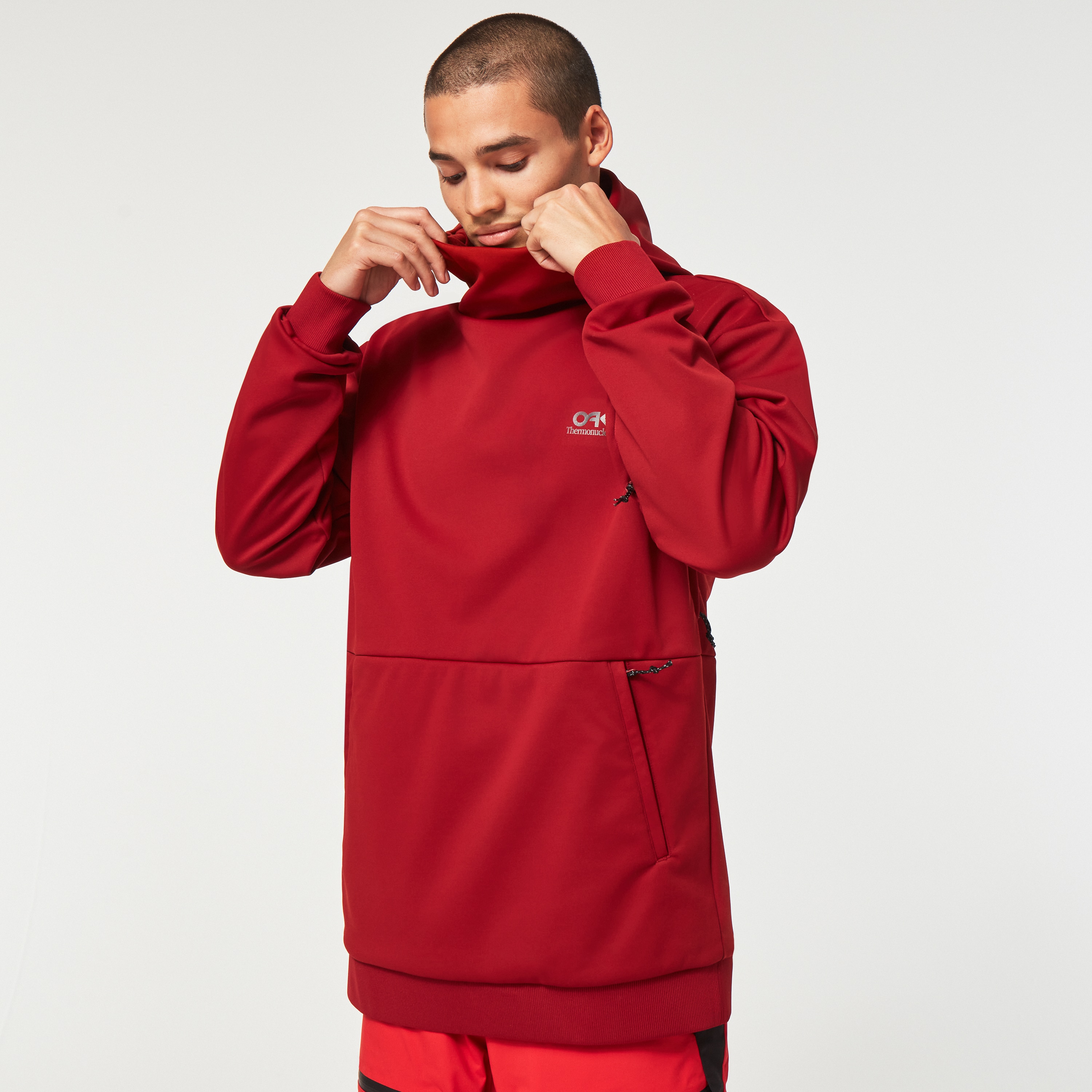 Oakley Park Rc Softshell Hoodie In Red