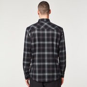 Tc Skull Flannel Shirt - Black/Grey