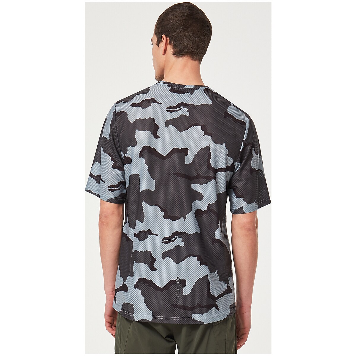 Oakley Ride Free Camo Short Sleeve Jersey Blue