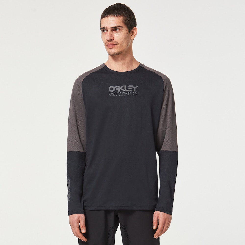 Factory Pilot Oakley Factory Pilot Mtb Ls Jersey II - Black/Forged Iron - FOA404497 ...