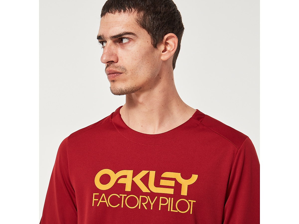 Oakley Factory Pilot Mtb Ss Jersey II - Iron Red | Oakley US Store