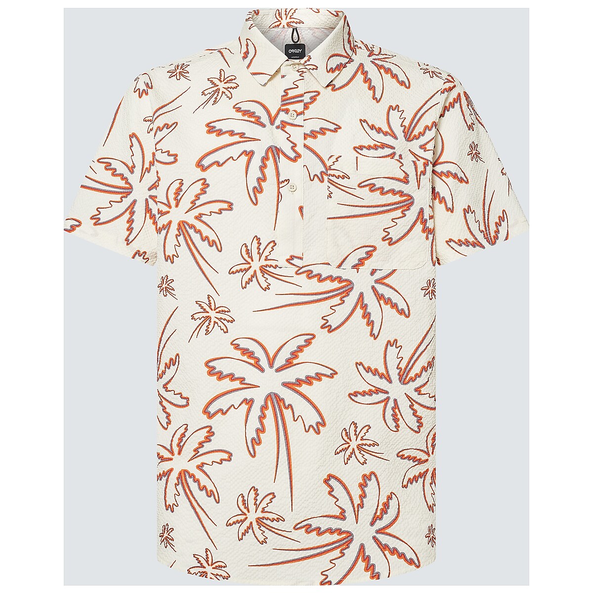 Oakley Deco Palms Rc SS Button Down - Three Lines Palms Arctic 