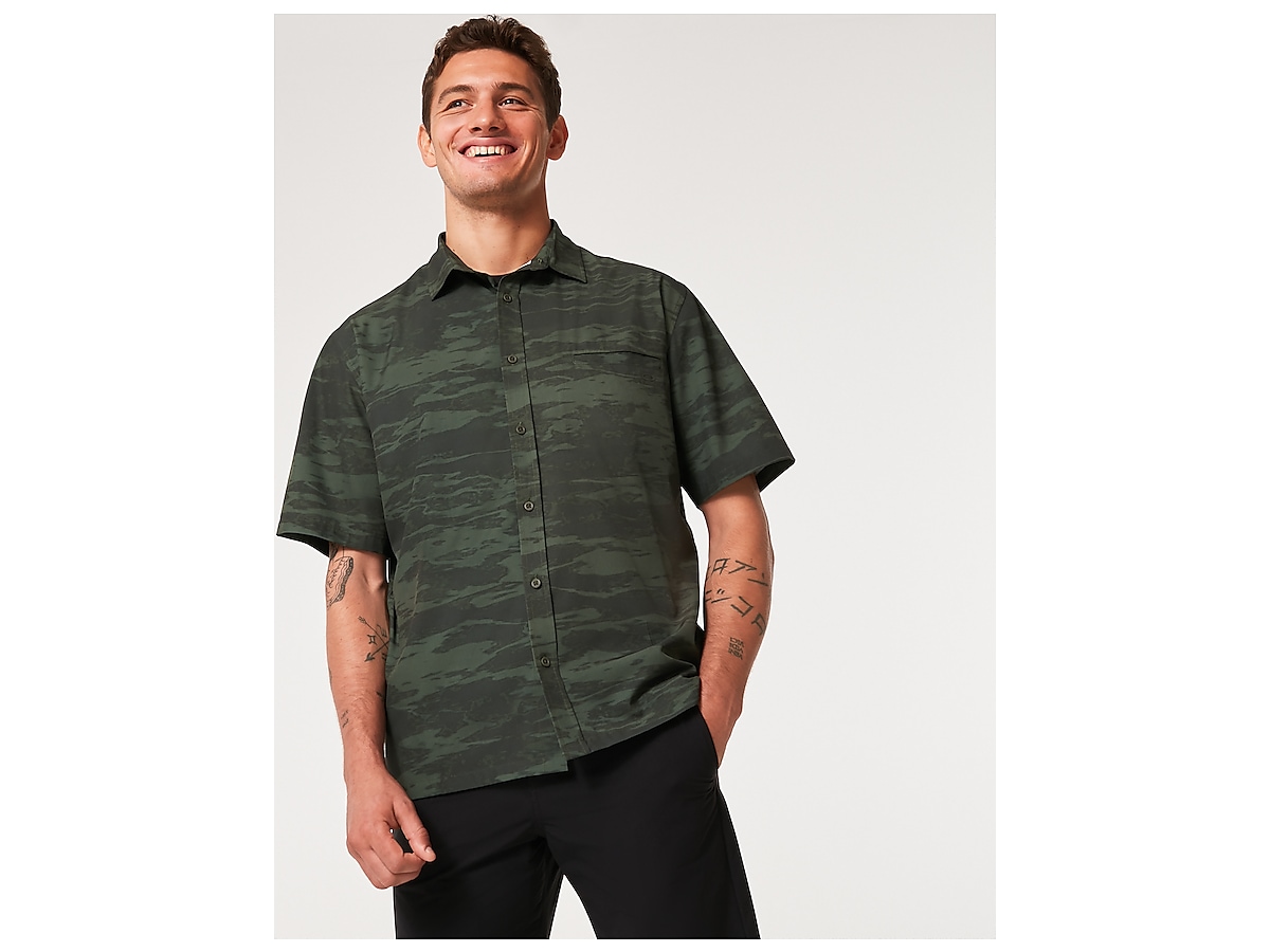 TIGER CAMO RELAXED FIT MILITARY SHIRT MENS