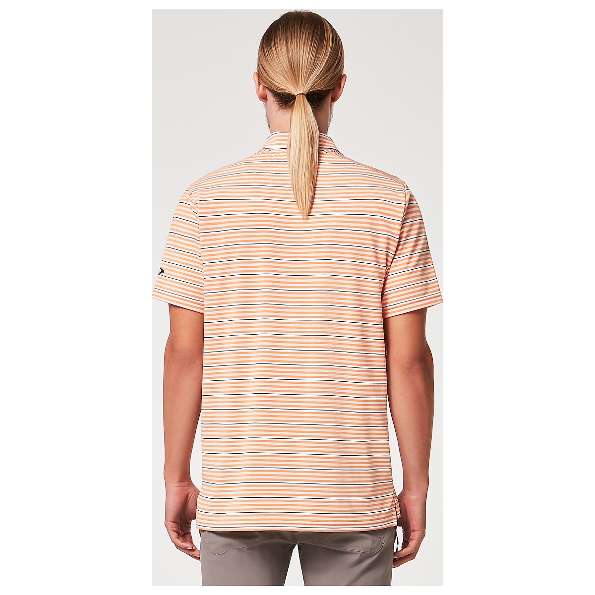 PACIFIC POLO CLUB Men's Slim Fit Short Sleeves Stripes Polo Shirt.