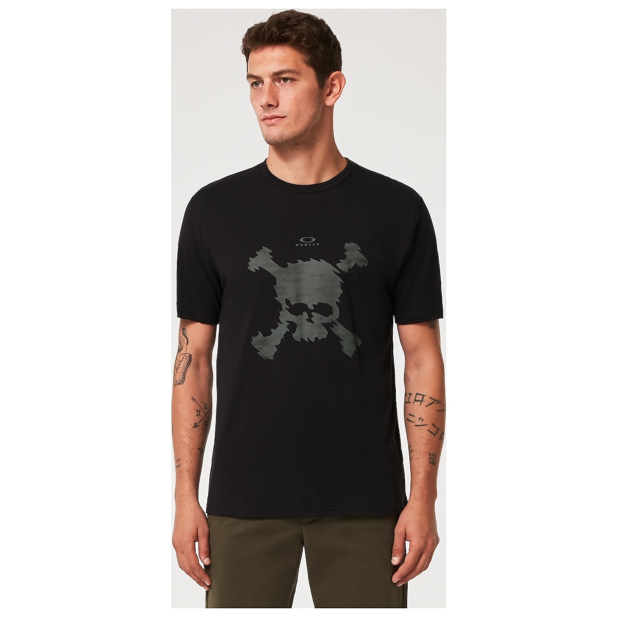 Oakley Camo Skull Tee shirt, blackout