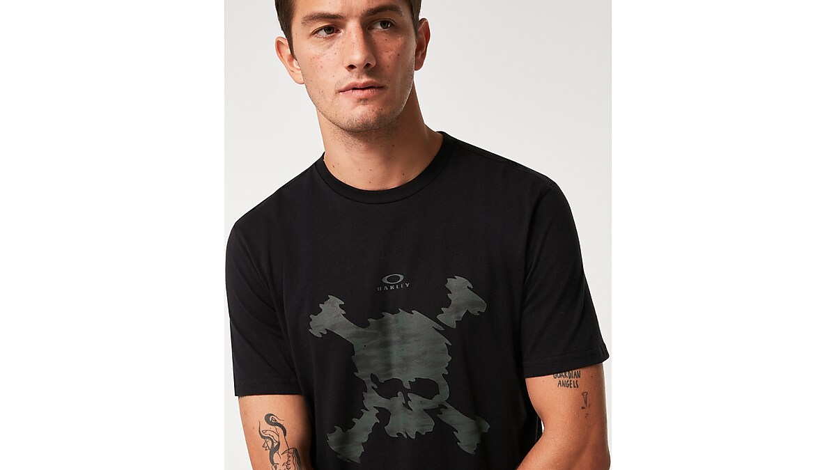 Oakley Camo Skull Tee shirt, blackout