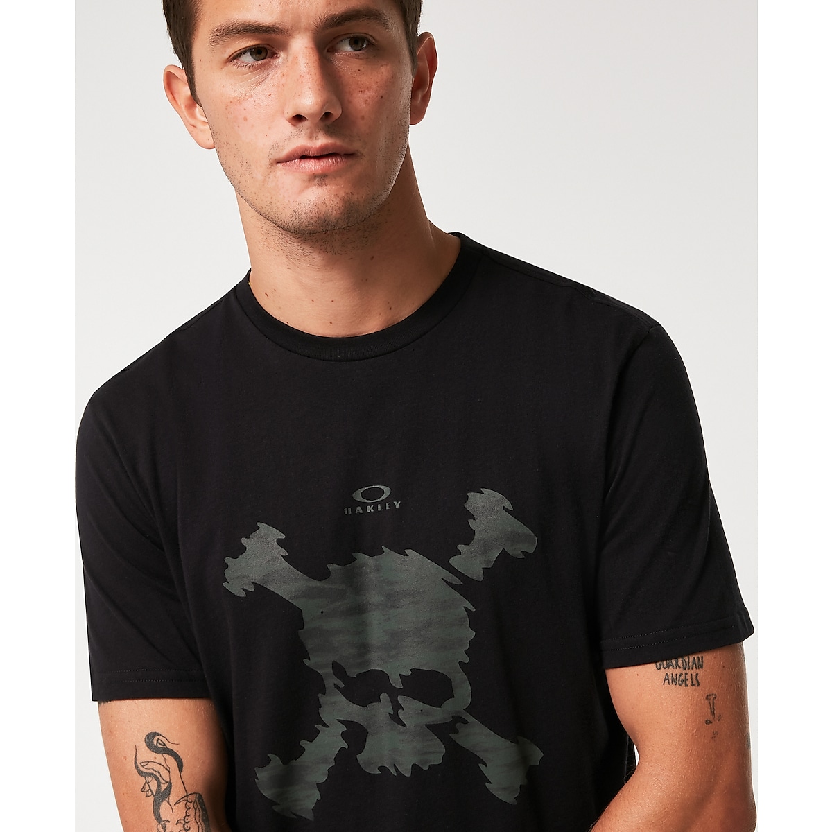 Oakley Camo Skull Tee shirt, blackout