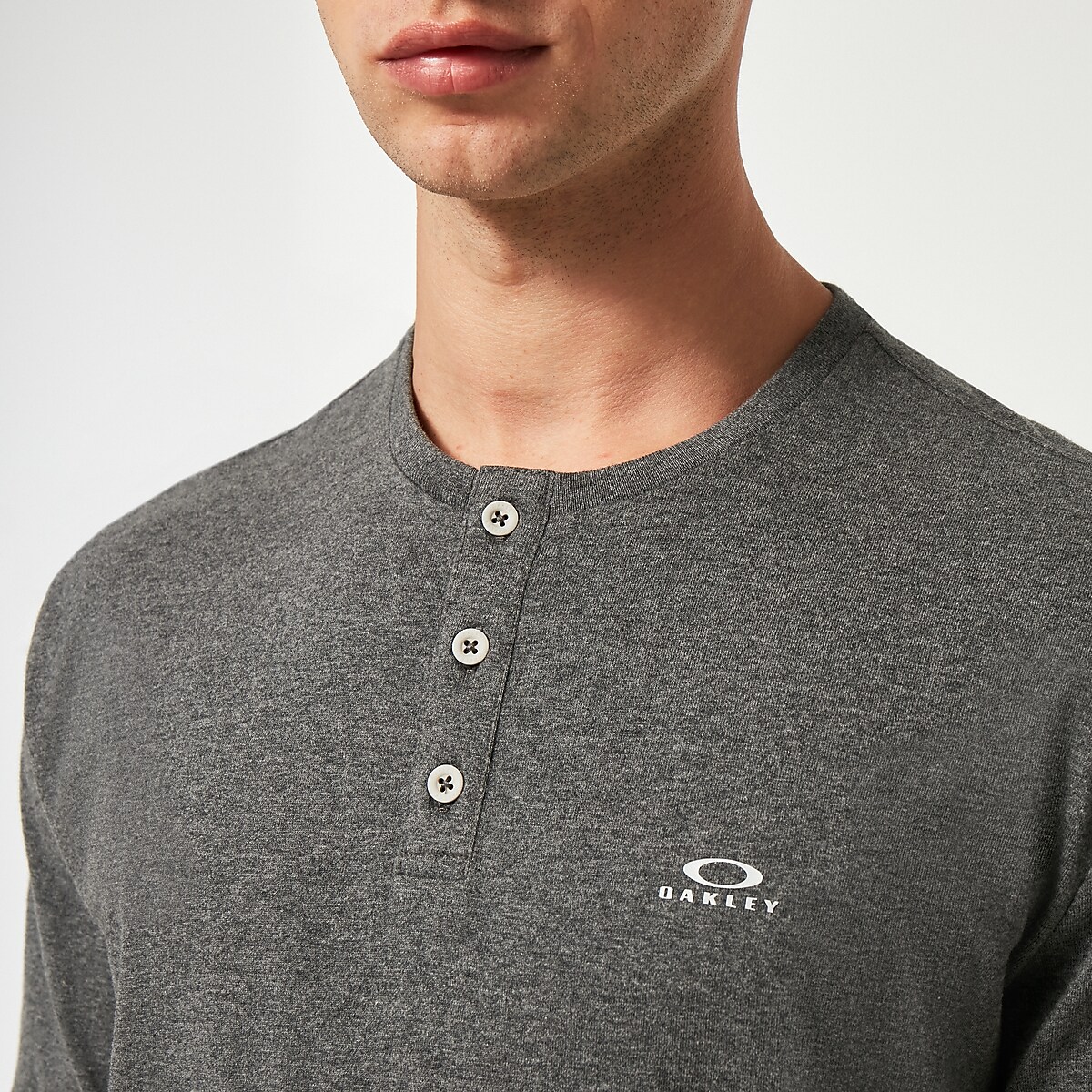 Oakley Relax Henley Tee - New Athletic Grey | Oakley AU Store