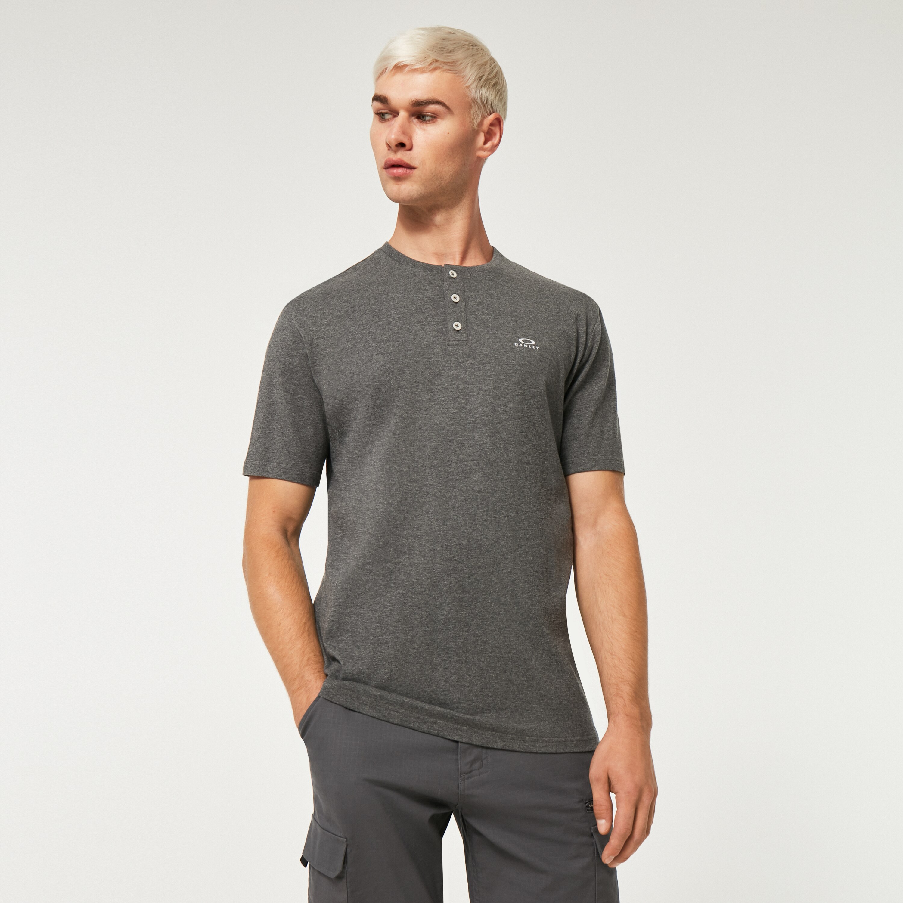 Oakley Relax Henley Tee - New Athletic Grey | Oakley PL Store