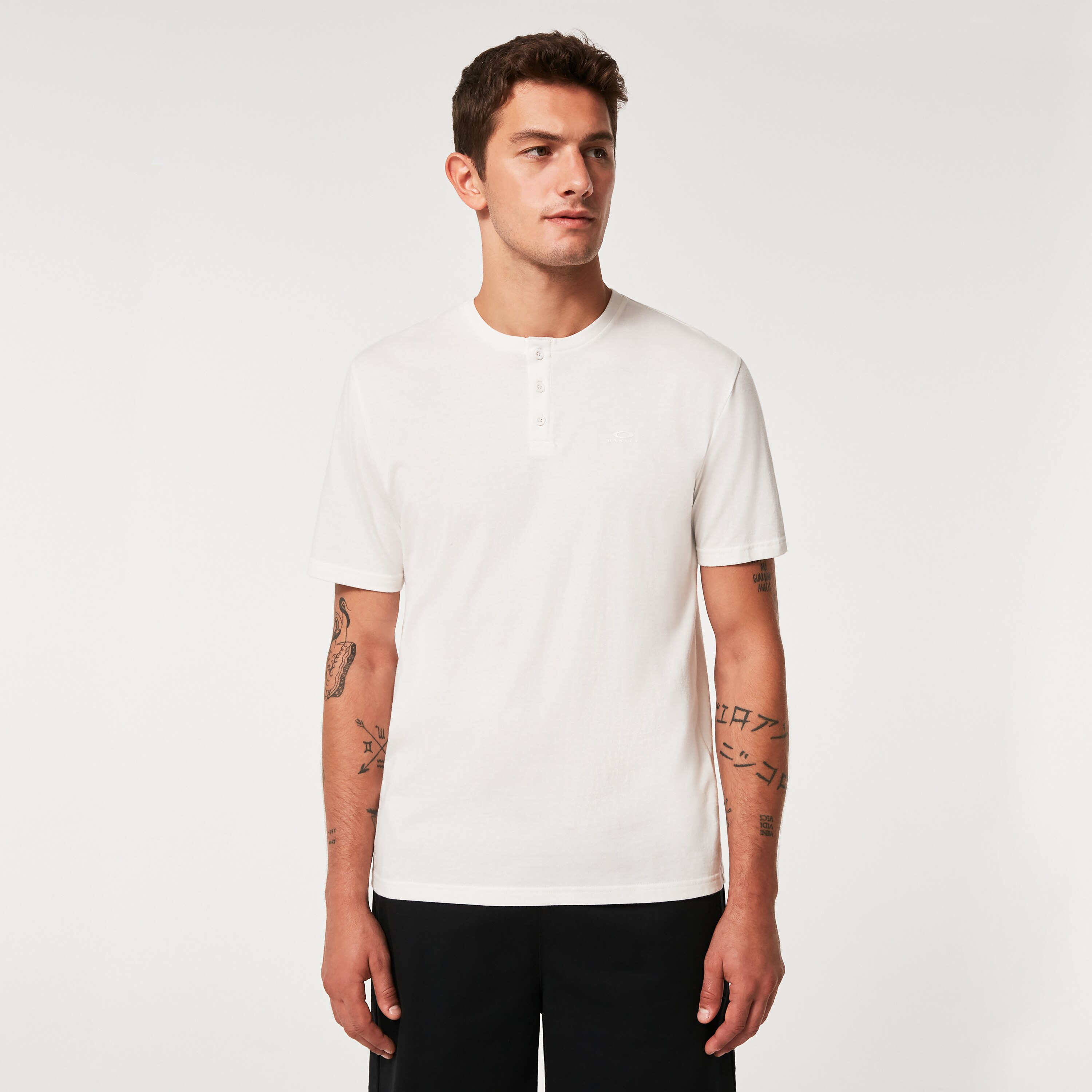 Oakley Relax Henley Tee - White | Oakley PT Store