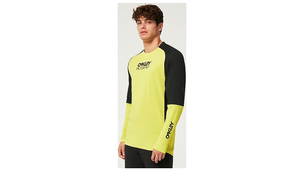 Oakley Factory Pilot Mtb Ls Jersey II - Black/Sulphur | Oakley® 日本