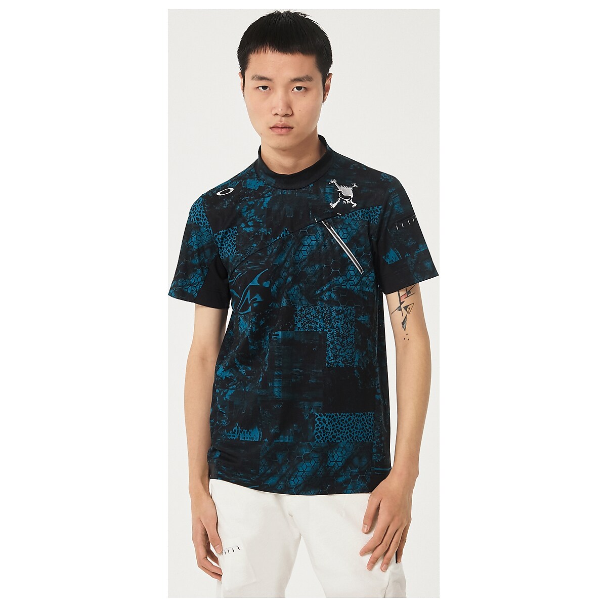 Oakley Skull Icy Breath Digital Mock Shirt - Black Print | Oakley