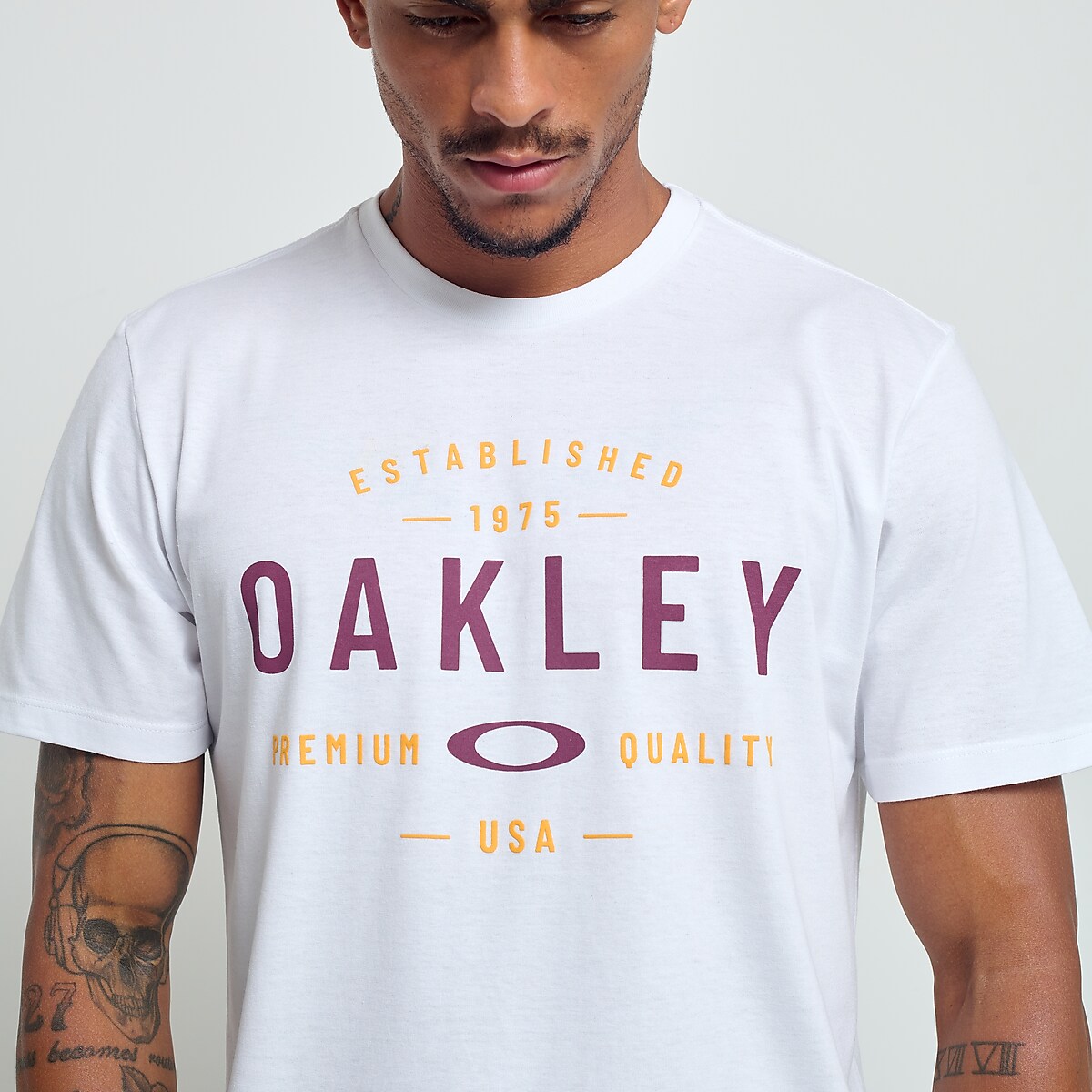 Camiseta Oakley Branca 464BR ⋆ Sanfer Acessórios