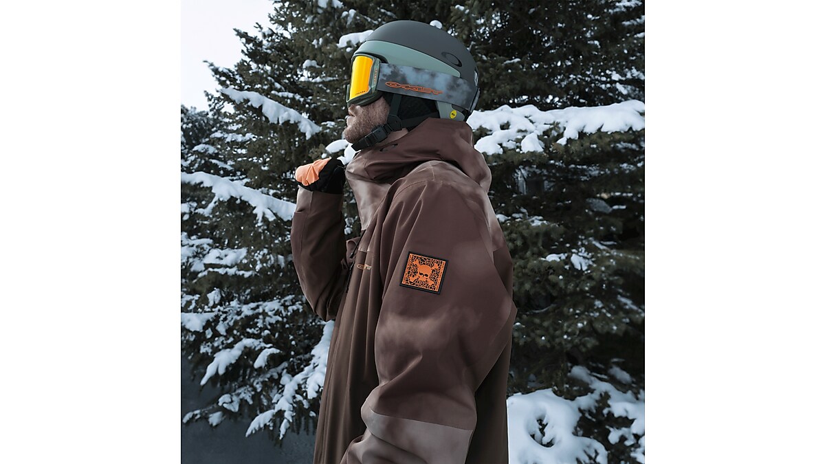 Oakley Tc Skull Reduct Shell Jacket - Carafe/Brown Clouds Print