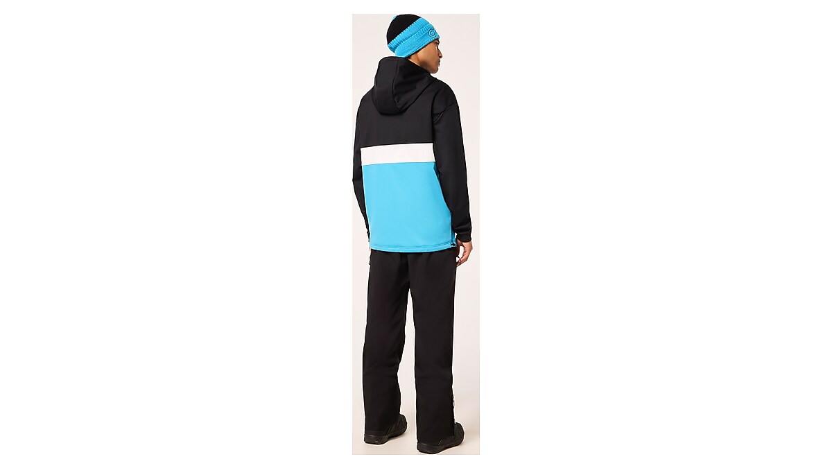 Oakley Tnp Nose Grab Softshell Hoodie in Blackout/Ultra Purple