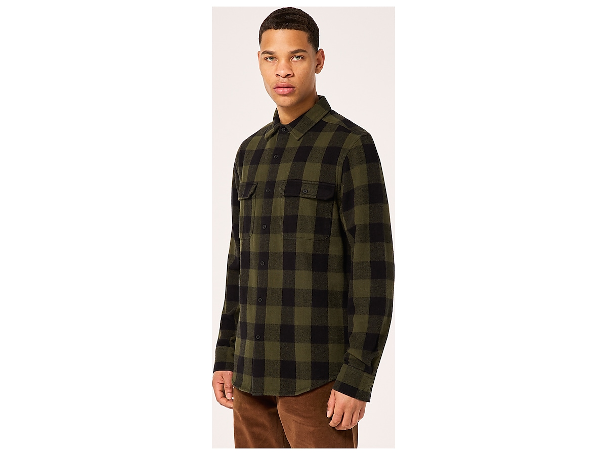 CLOSEOUT Green & Black Embroidered Flannel 2.0
