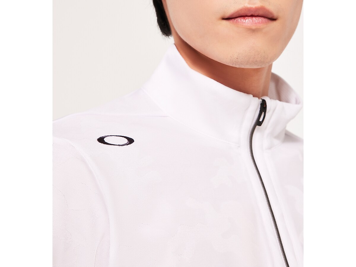 Oakley Skull Endeavor LS Zip Mock Shirt - White | Oakley® 日本