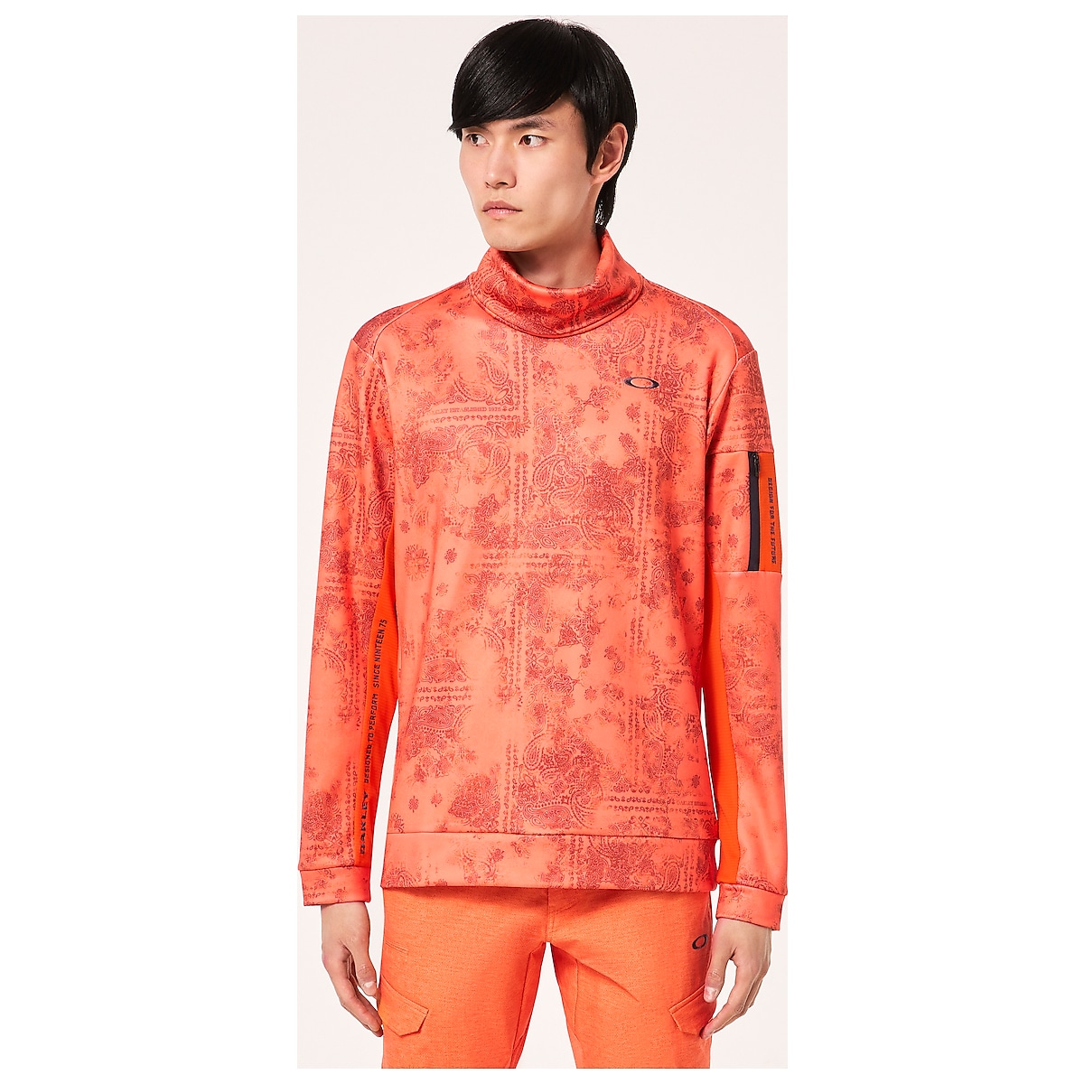 Oakley Oakley Paisley Hi-Neck LS Shirt - Ad Orange | Oakley® 日本