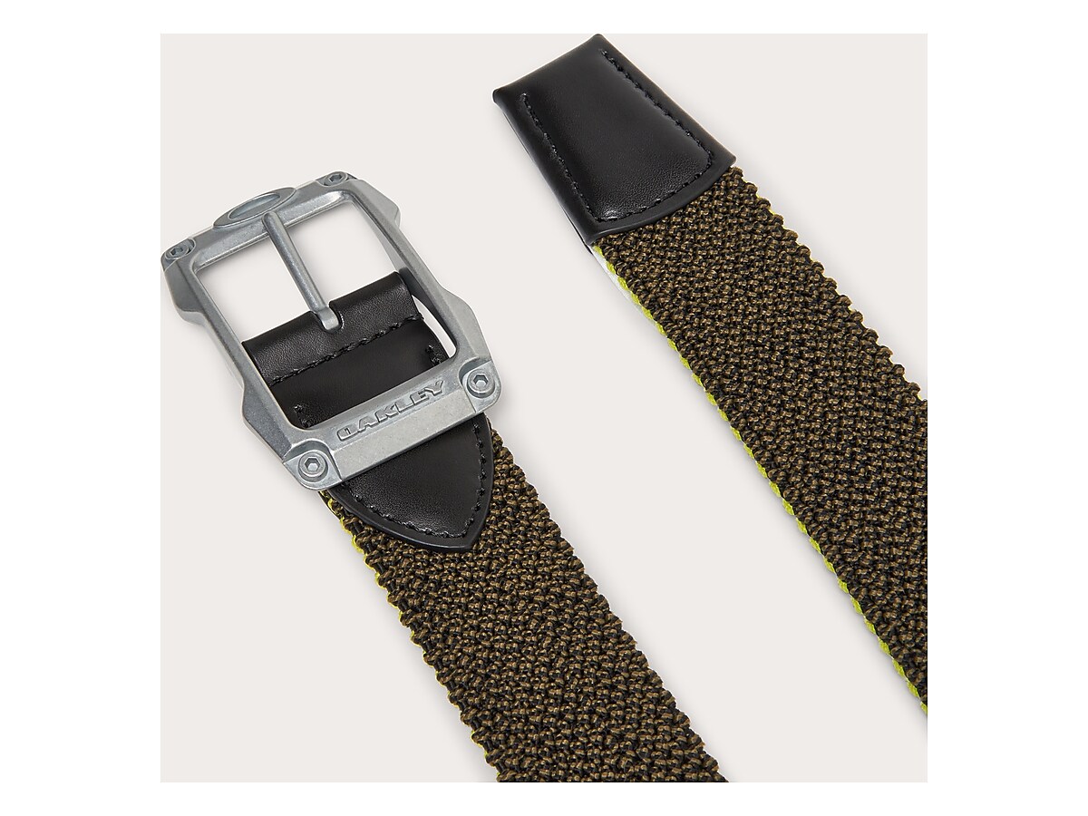 ヴィンテージ OAKLEY オークリー ベルト OAKLEY オークリー ロゴバックルベルト ブラック系 ゴルフウェア