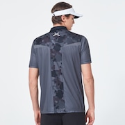 Camo Back Evo Golf Short Sleeve Polo Shirt - Wrought Iron
