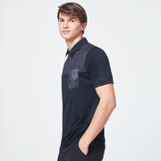 Camo Evo Pocket Short Sleeve Polo Shirt - Blackout
