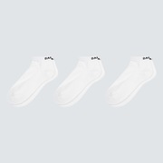 Short Solid Socks (3 Pcs) - White