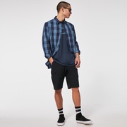 Checkered LS Shirt - Foggy Blue