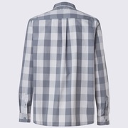 Checkered LS Shirt - Steel Gray