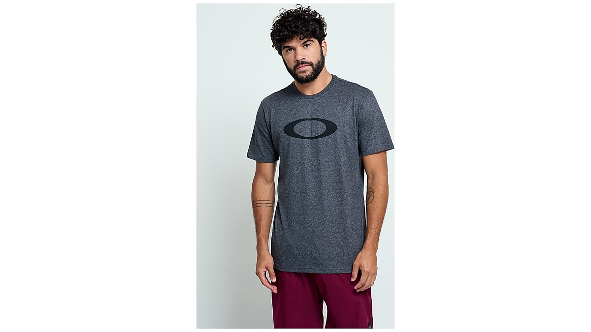 Camiseta Oakley O-Ellipse Tee Color Heather Grey - Back Wash