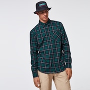 Essential Plus LT Flannel LS - Tree Green Check