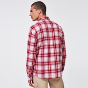 Essential Plus LT Flannel LS - Deep Red Check