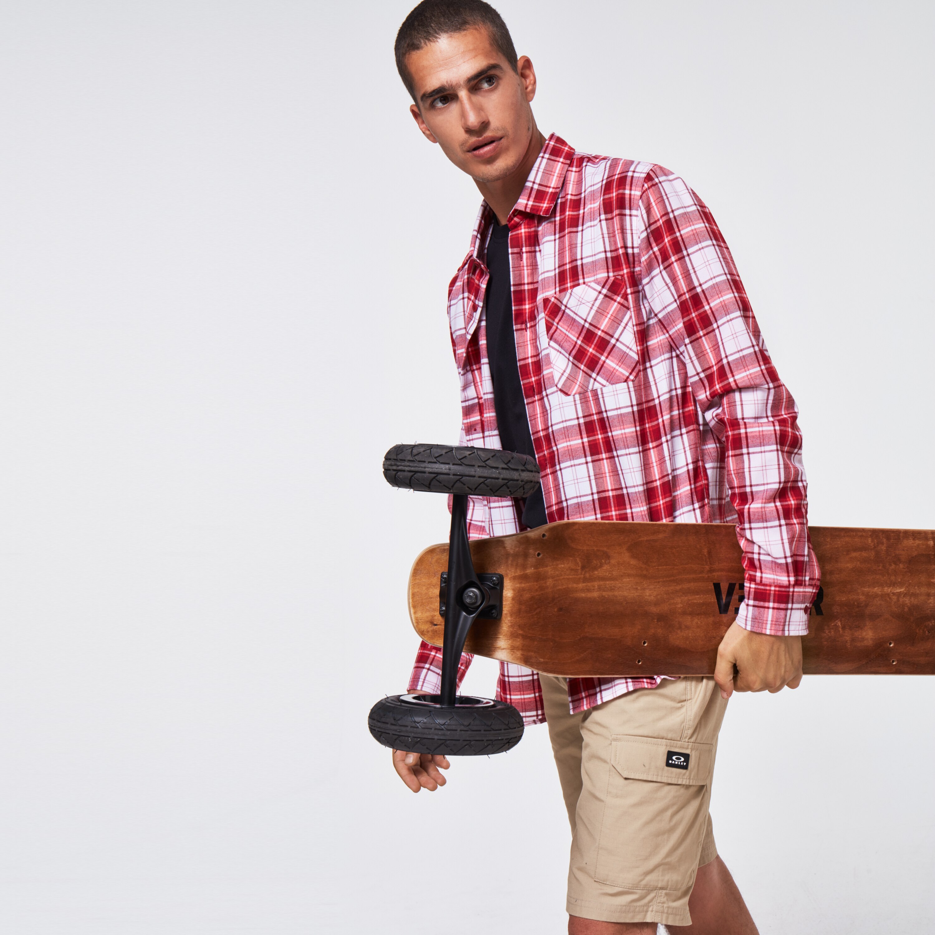 Oakley  Men's Essential Plus Lt Flannel Ls