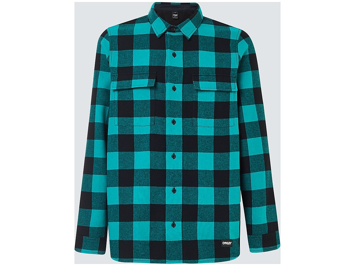 Oakley Podium Long Sleeve Flannel - Ocean Green | Oakley AU Store