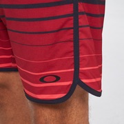 Shades 19 Boardshort - Black/Red Stripes