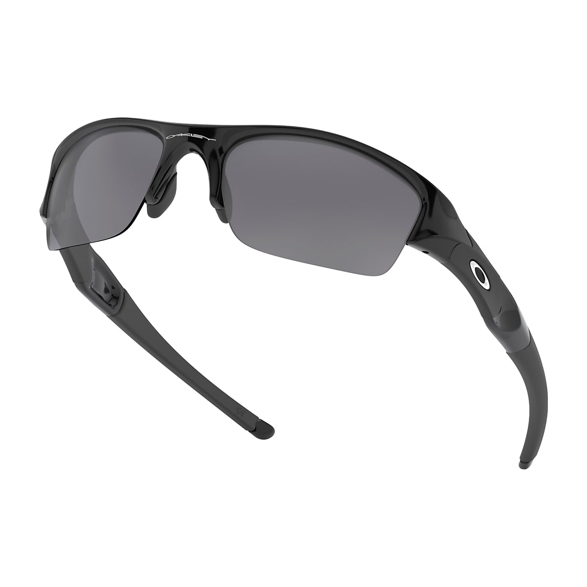 Flak Jacket® Black Iridium Lenses, Jet Black Frame Sunglasses | Oakley® US