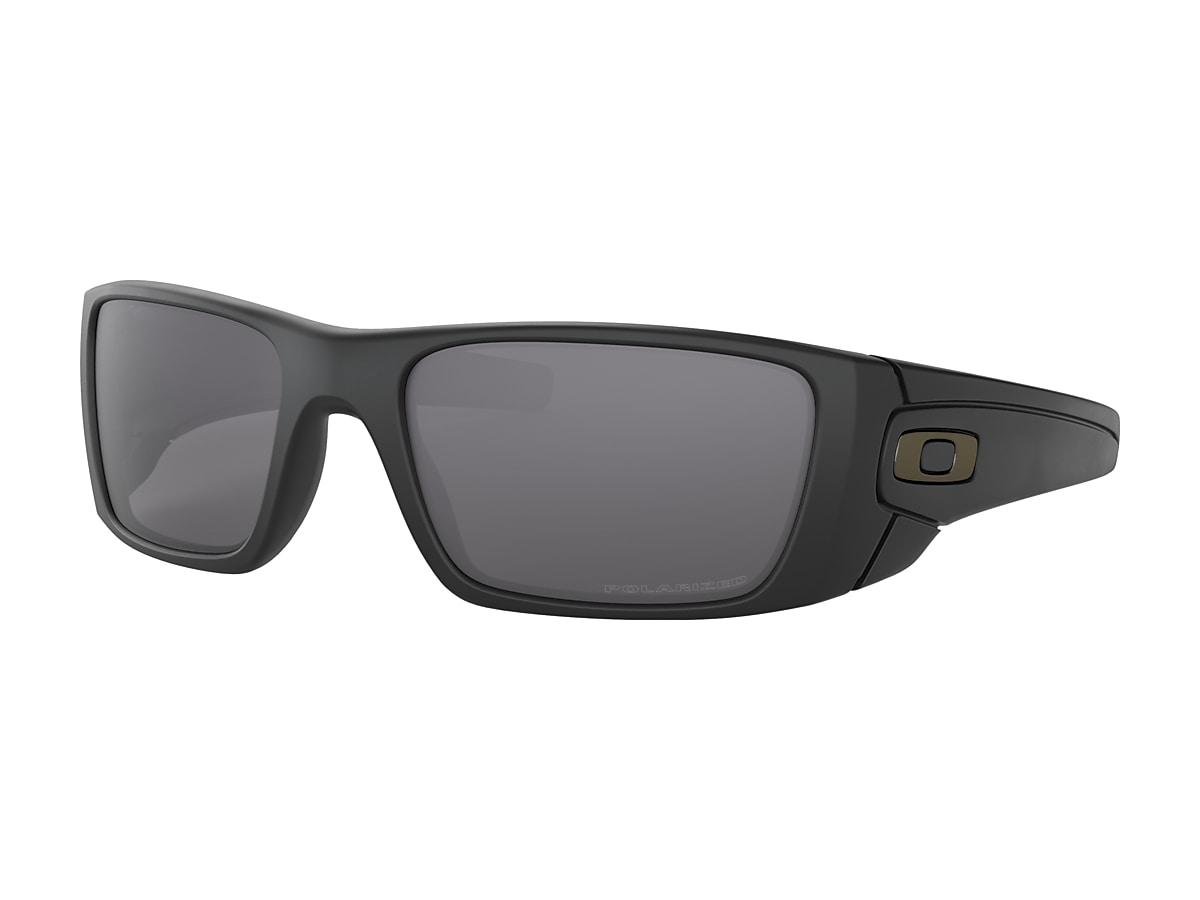 Fuel Cell Grey Polarized Lenses, Matte Black Frame Sunglasses | Oakley® PT
