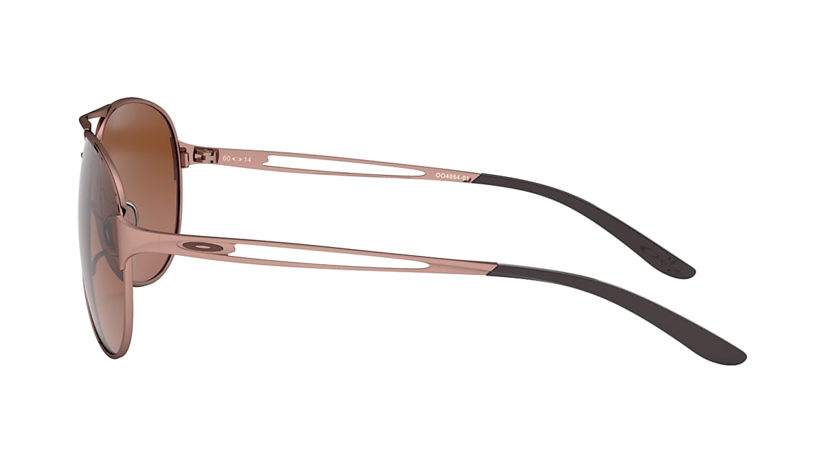 Caveat™ Vr50 Brown Gradient Lenses, Rose Gold Frame Sunglasses | Oakley® PL