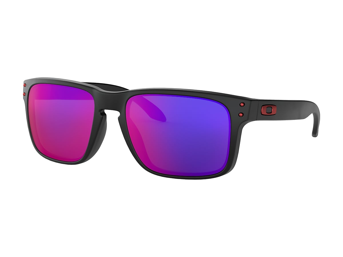 Holbrook™ Prizm Sapphire Polarized Lenses, Matte Black Frame Sunglasses |  Oakley® GB