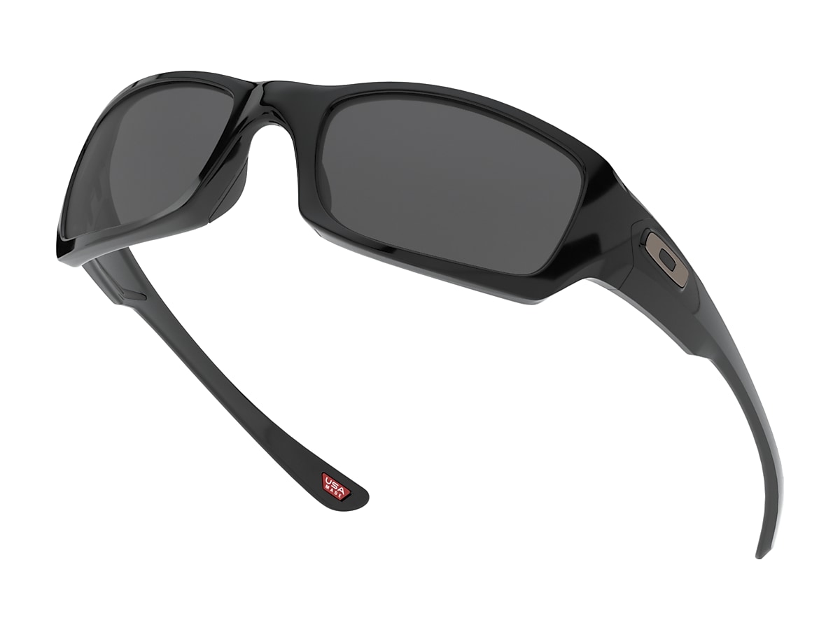 Fives Squared® Grey Lenses, Polished Black Frame Sunglasses