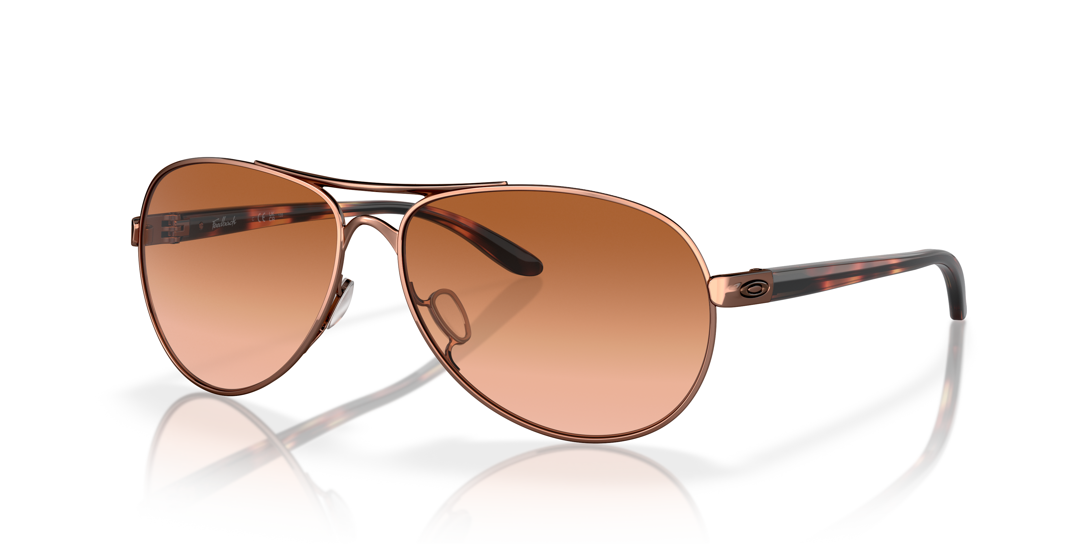 oakley feedback polarized aviator sunglasses