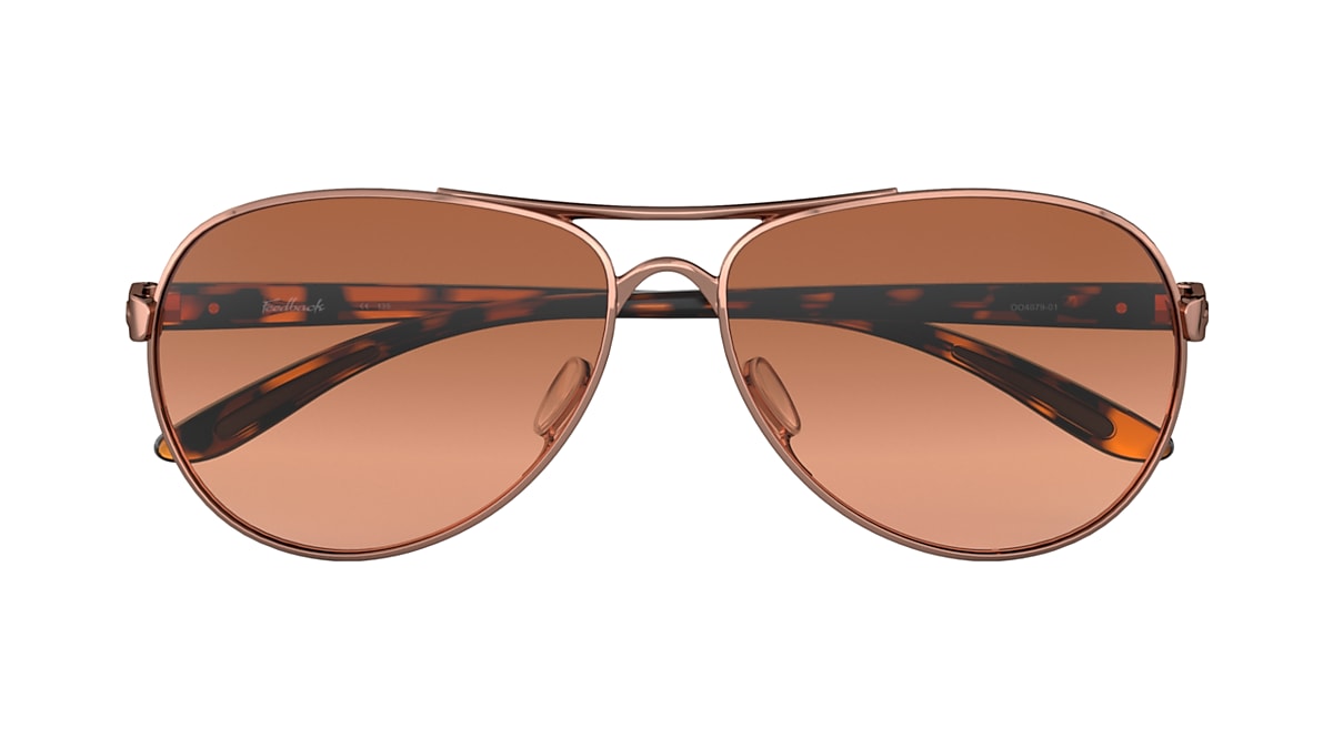 Feedback Prizm Tungsten Polarized Lenses, Rose Gold Frame Sunglasses |  Oakley® GB